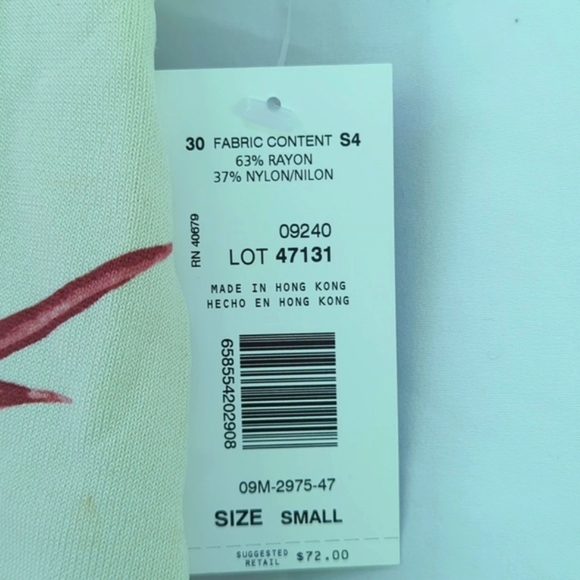 NWT Harve Benard Palm leaf Preppy Top - Picture 8 of 11